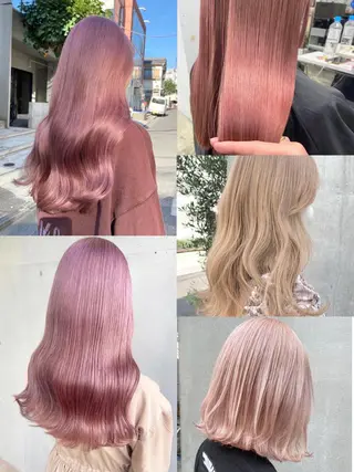 ロング カラー ヘアアレンジ 🎀暖色カラー🎀 ♡yurika♡のヘアスタイル