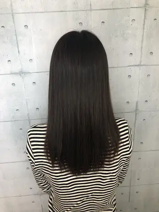 ロング カラー 金沢 広美のヘアスタイル