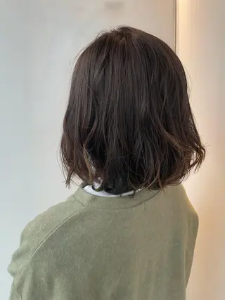 ミディアム ショート・ボブ 中村俊哉のヘアスタイル