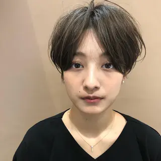 ショート カラー パーマ ショート/韓国ヘア Moto✂︎のヘアスタイル