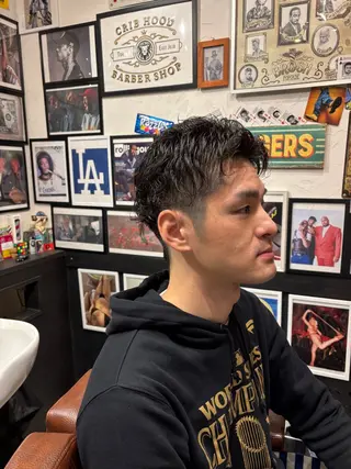 ショート パーマ メンズ CribHoodbarbershop所属・白井 昇太のヘアスタイル