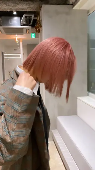 ショート カラー grow所属・🧡YUKA🧡 渋谷/プルエクステのヘアスタイル