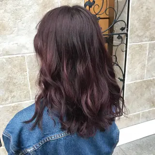 セミロング カラー 平尾 拓也のヘアスタイル