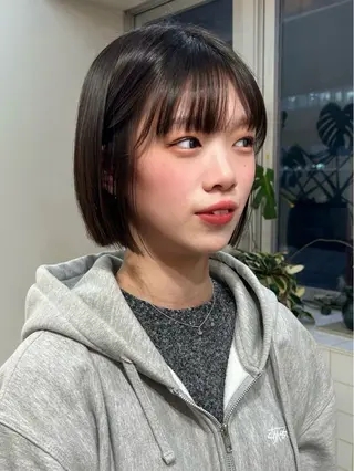 ショート 梅田/透明感カラー ボブレイヤーきょうかのヘアスタイル