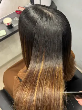 ロング XYZ所属・縮毛矯正/髪質改善 韓国風/MIKIYAのヘアスタイル