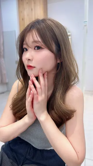 ロング oto🎀×美髪× シースルー前髪🤍のヘアスタイル