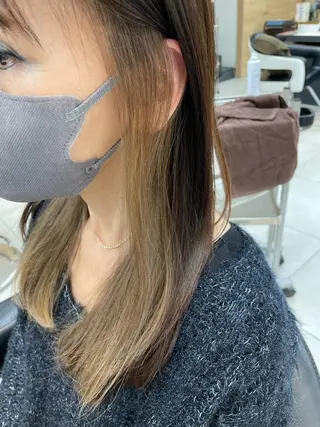 ロング カラー ブリーチパーマ🌍 正木天のヘアスタイル