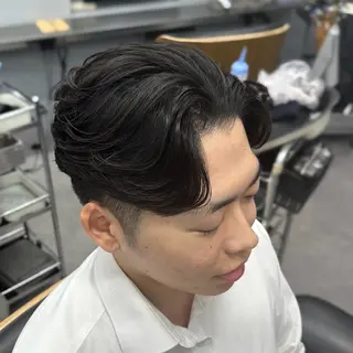 ショート パーマ メンズ I-CON  #blue MEN'S所属・池袋/カラー/パーマ NATSUのヘアスタイル