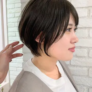ショート カラー 伊 杏のヘアスタイル