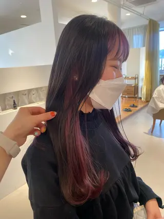 ロング 🎀調布仙川透明感オ リーブカラー干莉🎀のヘアスタイル