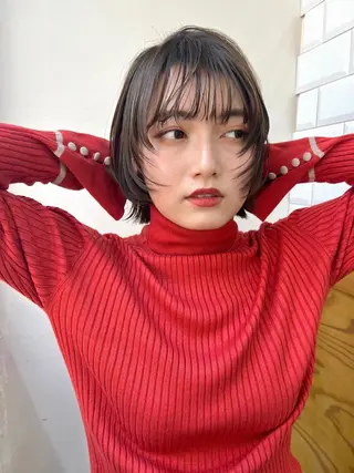 ショート カラー KANA/ボブ/ インナーカラー/艶髪のヘアスタイル