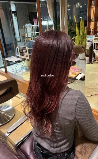 ロング カラー 大野 桃果のヘアスタイル