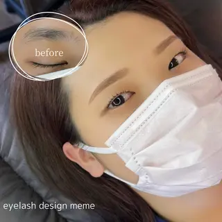 マツエク・マツパ アイブロウ meme erinaのマツエク・マツパデザイン