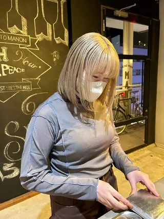 ミディアム カラー メンズヘア/レイヤー /ボブ山内春輝のヘアスタイル