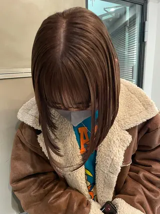 ミディアム カラー classic 新横浜所属・大人girly🛋️ 🤍yukakoのヘアスタイル