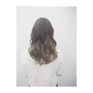 ロング カラー 永岡 鉄平のヘアスタイル