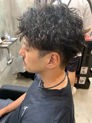 パーマ メンズ ⚡️メンズパーマ特化 mens支持◎/忠地のヘアスタイル