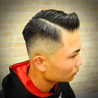 ショート メンズ 高野浩平/フェード ツイストスパイラルのヘアスタイル