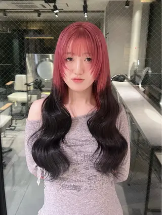 ロング カラー Qin所属・ハイトーン特化 🌟  ミキのヘアスタイル
