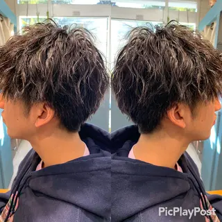 ショート パーマ メンズ Blossom大塚 ディレクター永野のヘアスタイル