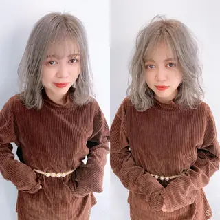 ミディアム カラー ヘアアレンジ 垢抜け案内人 鈴木聖矢✂️のヘアスタイル