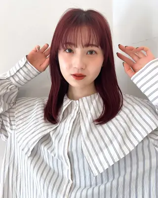 ミディアム 韓国ヘア 🎀華澄のヘアスタイル