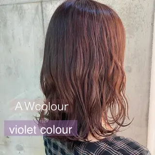 ミディアム カラー 舟橋 りんかのヘアスタイル