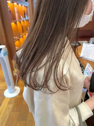 セミロング カラー パーマ Artist 藤﨑紘成のヘアスタイル