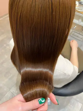 ロング FRAME＋spa&hair roomなんば駅前店所属・🦋タナカ ヒナ🦋 ブリーチなしカラーのヘアスタイル