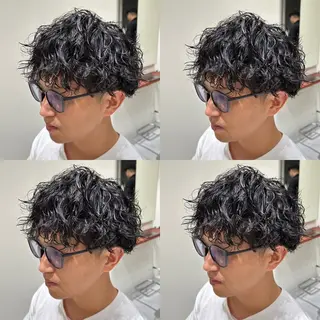ショート パーマ メンズ ご予約 宜しくお願いします！のヘアスタイル