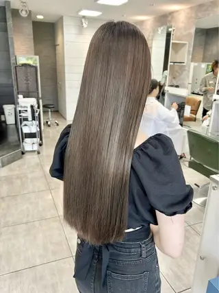 ロング 縮毛矯正✖髪質改善 仁木伸明のヘアスタイル