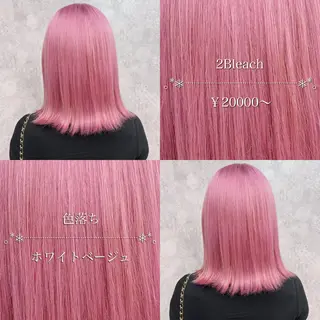 ロング カラー 💕ブリーチ/ヘアメ 🎀YUUKAのヘアスタイル