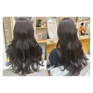 ロング レイヤーカット・ 縮毛矯正 星野のヘアスタイル