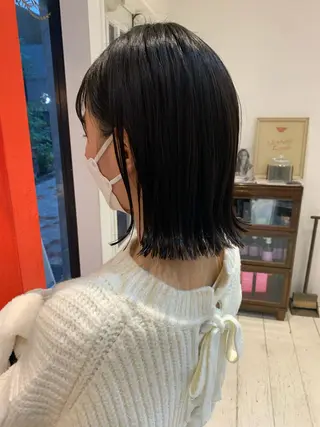 ミディアム 米川 沙妃のヘアスタイル