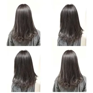 セミロング カラー KIZU 髪質改善 オカルト怪談のヘアスタイル