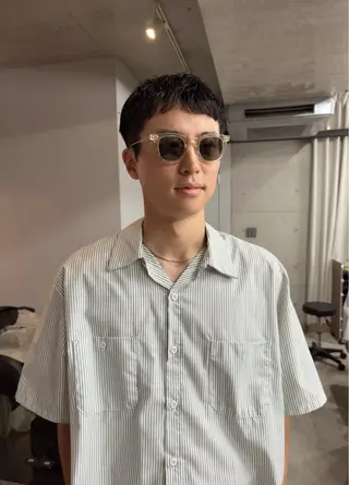 ショート パーマ メンズ 吉田一輝 外国人パーマのヘアスタイル