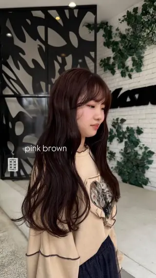 ロング カラー 志波 凜花のヘアスタイル