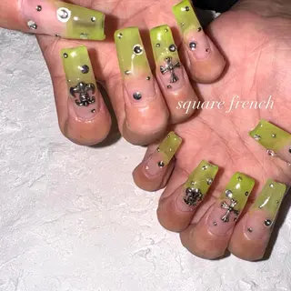 ロング LaLa Peach 崎原のネイルデザイン