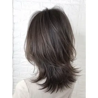 ミディアム カラー KIZU 髪質改善 オカルト怪談のヘアスタイル