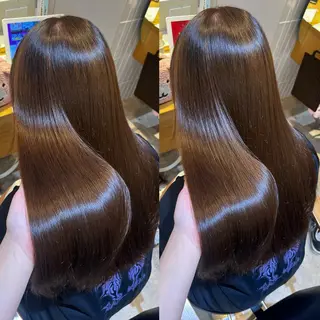 ロング カラー ラフィスヘアードープ所属・レイヤーと透明感の アユカ🫒オリーブのヘアスタイル
