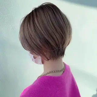 ショート ハイトーン/ボブ/ ハイライト🌱ᩚ涼介のヘアスタイル