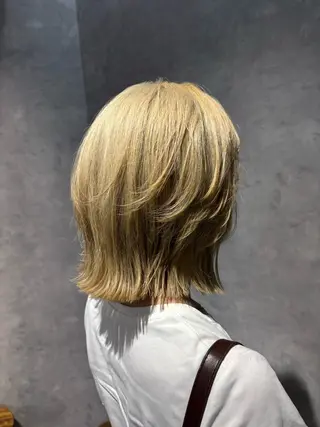 ショート eL HAIR SALON所属・ハナ💎中韓/艶髪 ハイトーン/エクステのヘアスタイル