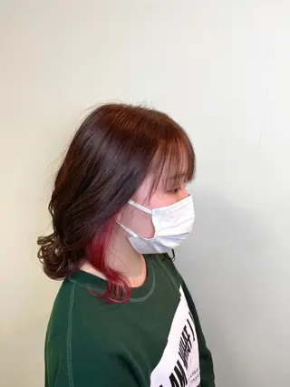ミディアム カラー パーマ ヘアアレンジ Hair make frei所属・メンズ専門美容師 堀井隼のヘアスタイル