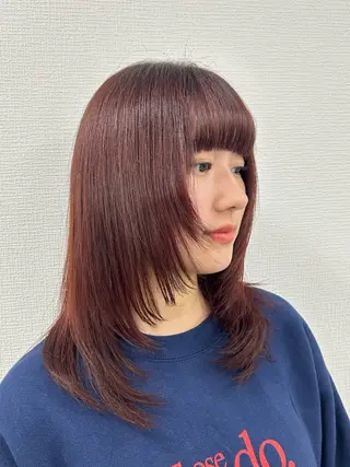 セミロング ♡くすみトレンド ♡Rikutoのヘアスタイル