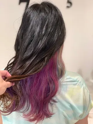 ロング カラー 松吉 純平のヘアスタイル