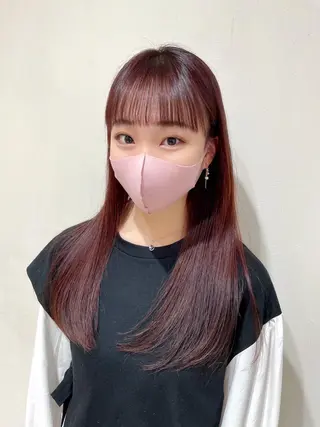 ロング カラー レイヤー/韓国ヘア /顔周り/大久保貴之のヘアスタイル