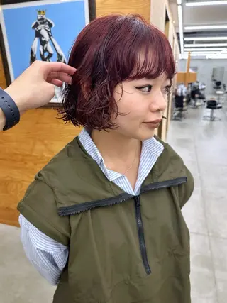 ショート パーマ 榛地 渉馬のヘアスタイル