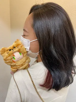 ロング カラー PUUR所属・🍒鈴木 エミリ🍒のヘアスタイル