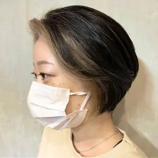 ショート カラー 【デザインカラー】 【ボブ】登戸澤田淳平のヘアスタイル