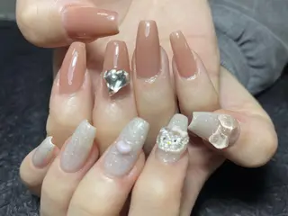 ネイル 長さだし 専門店のネイルデザイン